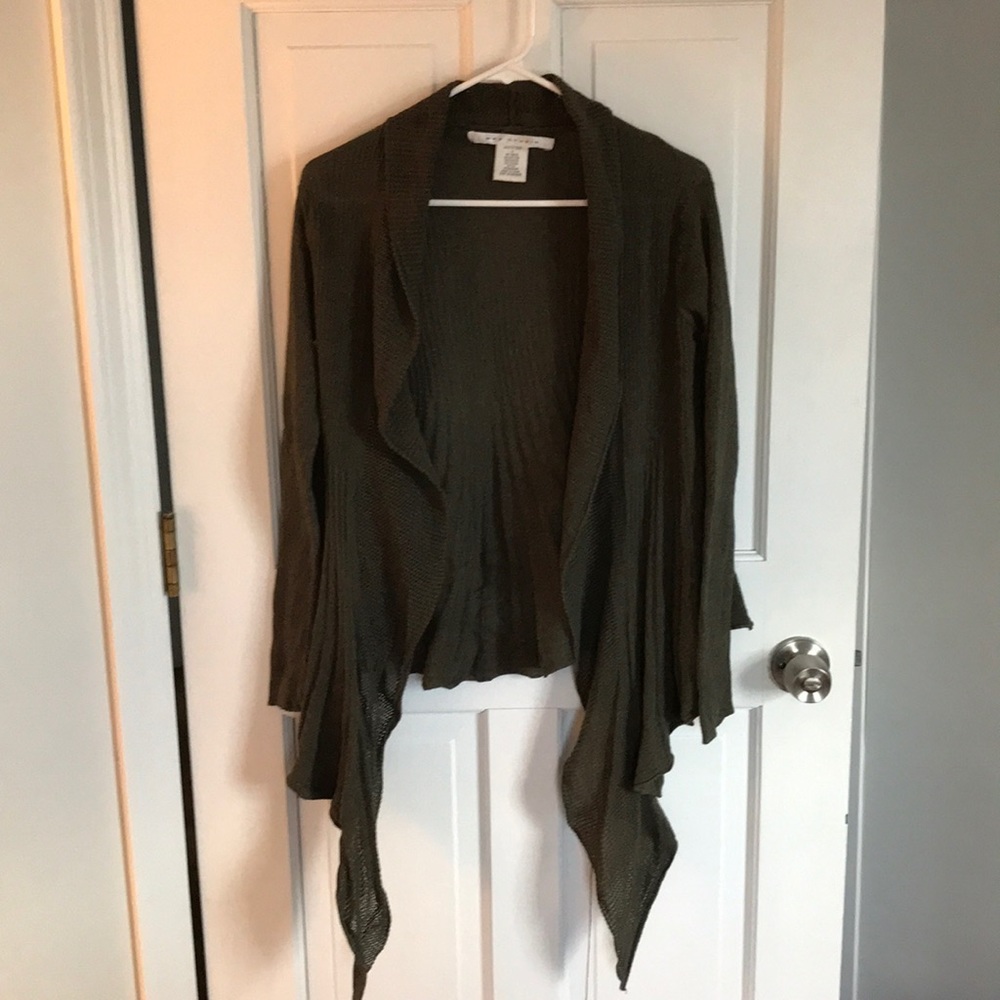 Max Studio Long in the Front Cardigan